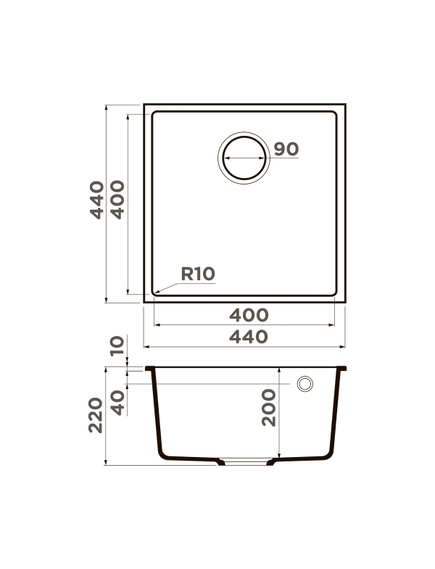 Купить Кухонная мойка Omoikiri Bosen 44-U-GR 4997010 Leningrad grey (4997010) по цене 35488 руб., в Санкт-Петебруге в интернет магазине 100-Систем, а также дургие товары Omoikiri из раздела Врезные мойки и Кухонные мойки