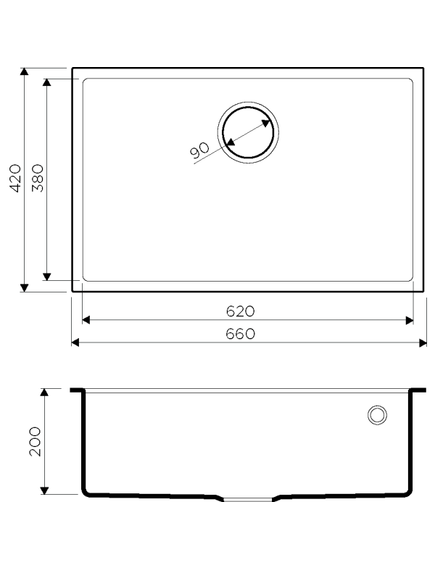 Купить Кухонная мойка Omoikiri Tedori 66-U-BE Tetogranit/ваниль (4993973) по цене 38288 руб., в Санкт-Петебруге в интернет магазине 100-Систем, а также дургие товары Omoikiri из раздела Врезные мойки и Кухонные мойки