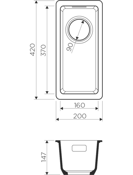 Купить Кухонная мойка Omoikiri Kata 20-U-GR Artgranit/leningrad grey   (4993376) по цене 12988 руб., в Санкт-Петебруге в интернет магазине 100-Систем, а также дургие товары Omoikiri из раздела Врезные мойки и Кухонные мойки