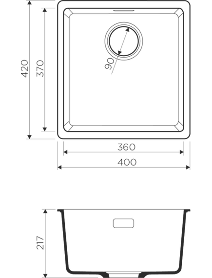Купить Кухонная мойка Omoikiri Kata-40-U-BL (4993396) по цене 15688 руб., в Санкт-Петебруге в интернет магазине 100-Систем, а также дургие товары Omoikiri из раздела Врезные мойки и Кухонные мойки