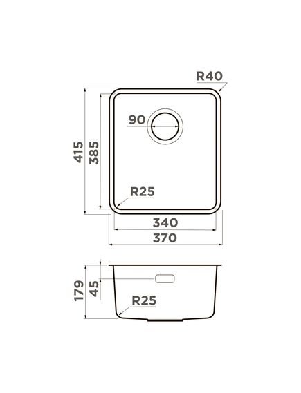 Купить Мойка Omi 37-U/I-GB Ultra нерж.сталь/графит (4997416) по цене 29788 руб., в Санкт-Петебруге в интернет магазине 100-Систем, а также дургие товары Omoikiri из раздела Врезные мойки и Кухонные мойки