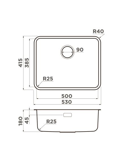 Купить Мойка Omi 53-U/I-GB Ultra нерж.сталь/графит (4997419) по цене 39888 руб., в Санкт-Петебруге в интернет магазине 100-Систем, а также дургие товары Omoikiri из раздела Врезные мойки и Кухонные мойки