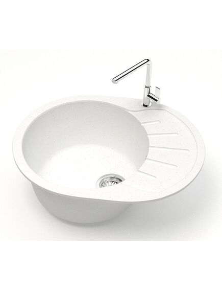 Купить AZARIO кухонная мойка Light (575х440х215) Белая (сифон + герметик) (cs00079917) по цене 5176.5 руб., в Санкт-Петебруге в интернет магазине 100-Систем, а также дургие товары Azario из раздела Врезные мойки и Кухонные мойки