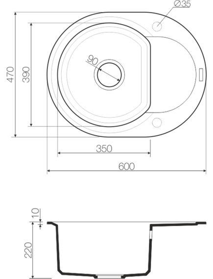 Купить Мойка Sakaime 60E-CH Tetogranit/шампань (4993239) по цене 15888 руб., в Санкт-Петебруге в интернет магазине 100-Систем, а также дургие товары Omoikiri из раздела Врезные мойки и Кухонные мойки