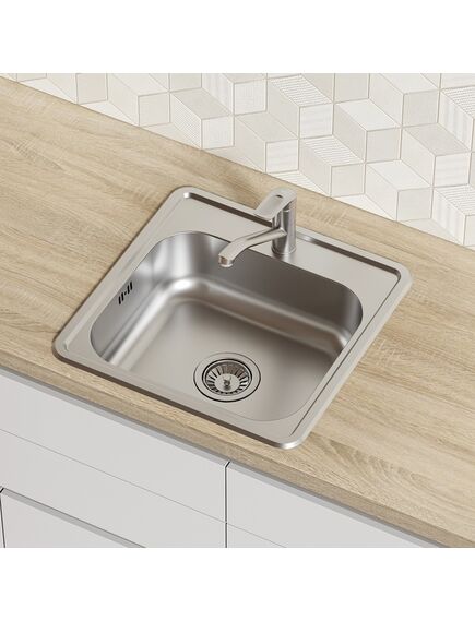 Купить Мойка с сифоном арт. S11UPS0i84, нерж. сталь, шелк, 485*485, Strit S, IDDIS, STR48S0i77S (str48s0i77s) по цене 9890 руб., в Санкт-Петебруге в интернет магазине 100-Систем, а также дургие товары IDDIS из раздела Врезные мойки и Кухонные мойки