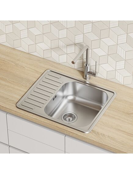 Купить Мойка с сифоном арт. S11UPS0i84, нерж. сталь, шелк, 585*485, Strit S, IDDIS, STR58SDi77S (str58sdi77s) по цене 8790 руб., в Санкт-Петебруге в интернет магазине 100-Систем, а также дургие товары IDDIS из раздела Врезные мойки и Кухонные мойки