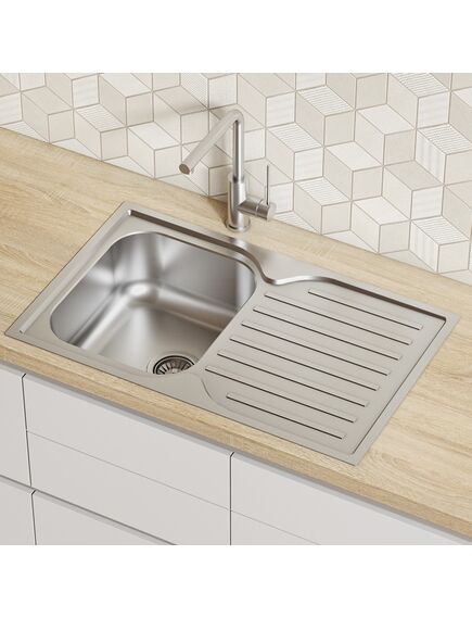 Купить Мойка с сифоном арт. S11UPS0i84, нерж. сталь, шелк, 780*480, Strit S, IDDIS, STR78SDi77S (str78sdi77s) по цене 10990 руб., в Санкт-Петебруге в интернет магазине 100-Систем, а также дургие товары IDDIS из раздела Врезные мойки и Кухонные мойки