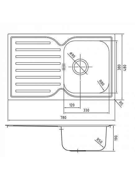 Купить Мойка с сифоном арт. S11UPS0i84, нерж. сталь, шелк, 780*480, Strit S, IDDIS, STR78SDi77S (str78sdi77s) по цене 10990 руб., в Санкт-Петебруге в интернет магазине 100-Систем, а также дургие товары IDDIS из раздела Врезные мойки и Кухонные мойки