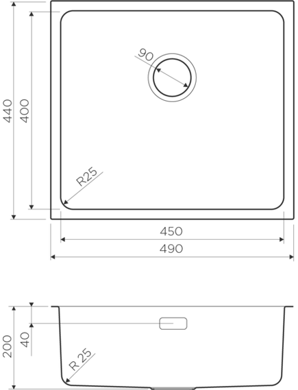 Купить Кухонная мойка Omoikiri Tadzava 49-U-GM (4993076) по цене 39888 руб., в Санкт-Петебруге в интернет магазине 100-Систем, а также дургие товары Omoikiri из раздела Врезные мойки и Кухонные мойки
