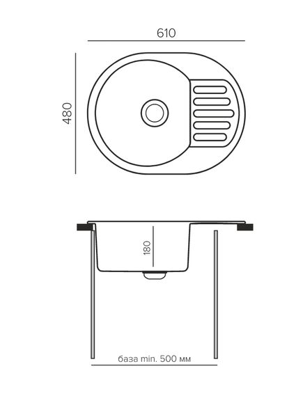 Купить Кухонная мойка QUARTZBOND BOND-610, Туман (688360) по цене 6400 руб., в Санкт-Петебруге в интернет магазине 100-Систем, а также дургие товары QUARTZBOND из раздела Врезные мойки и Кухонные мойки