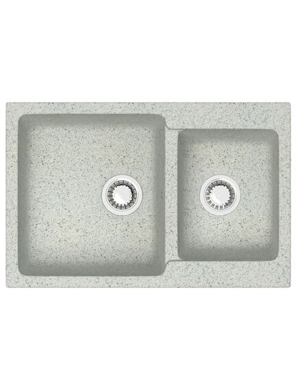 Купить AZARIO кухонная мойка Grand (765х500х190) Светло серый  (cs00079906) по цене 8113.5 руб., в Санкт-Петебруге в интернет магазине 100-Систем, а также дургие товары Azario из раздела Двойные мойки и Кухонные мойки