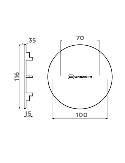 Купить Декоративная накладка для выпуска Omoikiri DEC-GB нерж. сталь/графит, 4956763 (4956763) по цене 2188 руб., в Санкт-Петебруге в интернет магазине 100-Систем, а также дургие товары Omoikiri из раздела Комплектующие и Кухонные мойки