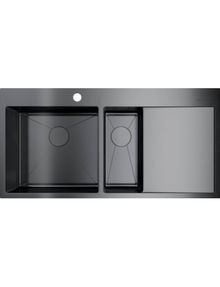 Купить Кухонная мойка Omoikiri Akisame 100-2-GM-L (4973103) по цене 98888 руб., в Санкт-Петебруге в интернет магазине 100-Систем, а также дургие товары Omoikiri из раздела Двойные мойки и Кухонные мойки