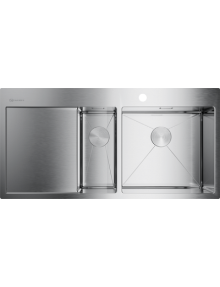 Купить Кухонная мойка Omoikiri Akisame 100-2-IN-R (4973547) по цене 69788 руб., в Санкт-Петебруге в интернет магазине 100-Систем, а также дургие товары Omoikiri из раздела Двойные мойки и Кухонные мойки