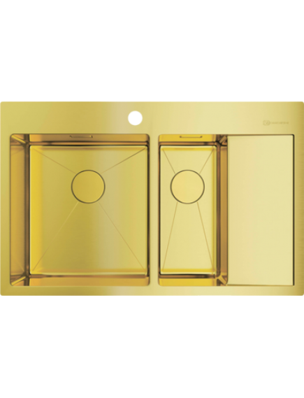 Купить Кухонная мойка Omoikiri Akisame 78-2-LG-L (4973087) по цене 73288 руб., в Санкт-Петебруге в интернет магазине 100-Систем, а также дургие товары Omoikiri из раздела Двойные мойки и Кухонные мойки