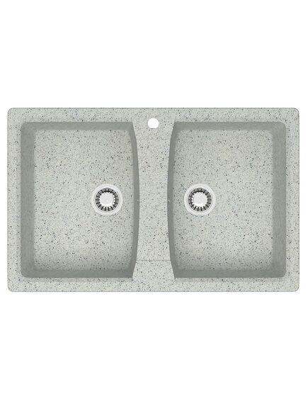 Купить AZARIO кухонная мойка Elmas (780х500х190) Светло серый  (cs00078335) по цене 8839.5 руб., в Санкт-Петебруге в интернет магазине 100-Систем, а также дургие товары Azario из раздела Двойные мойки и Кухонные мойки