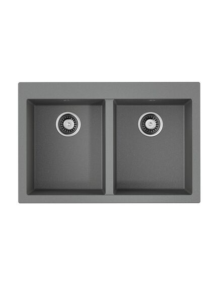 Купить Кухонная мойка Omoikiri Bosen 80-2-GR Tetogranit/leningrad grey (4993569) по цене 47588 руб., в Санкт-Петебруге в интернет магазине 100-Систем, а также дургие товары Omoikiri из раздела Двойные мойки и Кухонные мойки