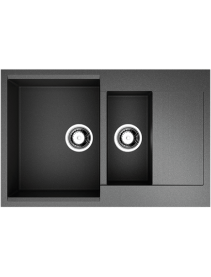 Купить Кухонная мойка Omoikiri Daisen-78-2-BL (4993334) по цене 25788 руб., в Санкт-Петебруге в интернет магазине 100-Систем, а также дургие товары Omoikiri из раздела Двойные мойки и Кухонные мойки