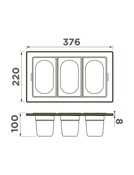 Купить Контейнер Omoikiri DC-04-3-IN (4999087) по цене 35988 руб., в Санкт-Петебруге в интернет магазине 100-Систем, а также дургие товары Omoikiri из раздела Комплектующие и Кухонные мойки