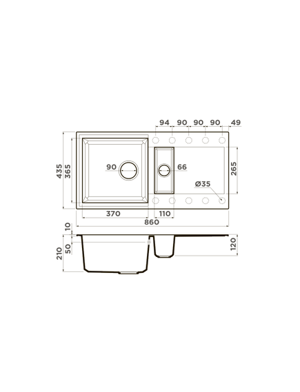 Купить Кухонная мойка Omoikiri Sakaime 86-2-GR Tetogranit/leningrad grey (4993560) по цене 37588 руб., в Санкт-Петебруге в интернет магазине 100-Систем, а также дургие товары Omoikiri из раздела Двойные мойки и Кухонные мойки