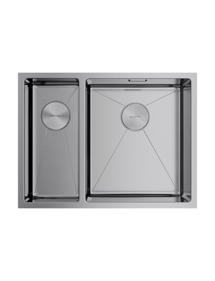 Купить Кухонная мойка Omoikiri Taki 58-2-U/IF-IN-R 4993767 Нержавеющая сталь (4993767) по цене 55388 руб., в Санкт-Петебруге в интернет магазине 100-Систем, а также дургие товары Omoikiri из раздела Интегрированные мойки и Кухонные мойки