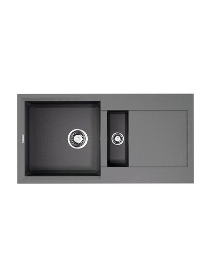 Купить Кухонная мойка Omoikiri Sakaime 86-2-GR Tetogranit/leningrad grey (4993560) по цене 37588 руб., в Санкт-Петебруге в интернет магазине 100-Систем, а также дургие товары Omoikiri из раздела Двойные мойки и Кухонные мойки