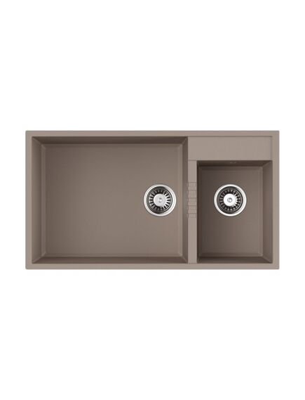 Купить Кухонная мойка Omoikiri Tedori 85-2-U-SA Tetogranit/бежевый (4993942) по цене 46488 руб., в Санкт-Петебруге в интернет магазине 100-Систем, а также дургие товары Omoikiri из раздела Двойные мойки и Кухонные мойки