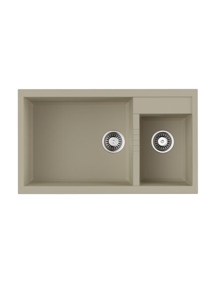 Купить Кухонная мойка Omoikiri Tedori 86-2-LB-BE 4993933 Ваниль (4993933) по цене 53188 руб., в Санкт-Петебруге в интернет магазине 100-Систем, а также дургие товары Omoikiri из раздела Двойные мойки и Кухонные мойки