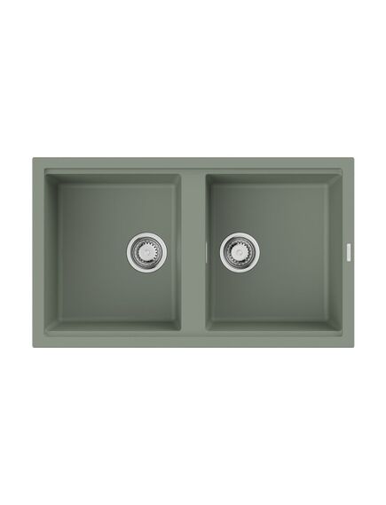 Купить Кухонная мойка Omoikiri Kitagawa 86-2-WG Artceramic/wind green (4993731) по цене 70888 руб., в Санкт-Петебруге в интернет магазине 100-Систем, а также дургие товары Omoikiri из раздела Двойные мойки и Кухонные мойки