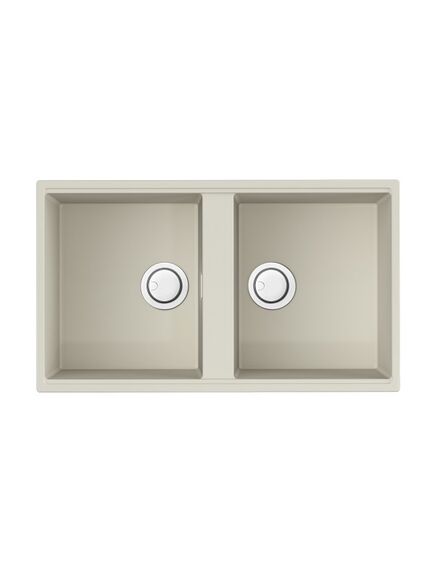 Купить Кухонная мойка Omoikiri Kitagawa 83-2-U-WH 4993809 Белая (4993809) по цене 70888 руб., в Санкт-Петебруге в интернет магазине 100-Систем, а также дургие товары Omoikiri из раздела Двойные мойки и Кухонные мойки
