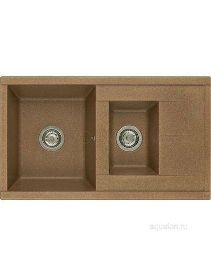 Купить Мойка для кухни из литого мрамора AQUATON Делия 87 терракотовый 1A716232DE270 (1a716232de270) по цене 14718.7 руб., в Санкт-Петебруге в интернет магазине 100-Систем, а также дургие товары AQUATON из раздела Двойные мойки и Кухонные мойки