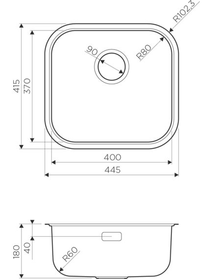 Купить Кухонная мойка Omoikiri Omi 44-U/IF GM Вороненая сталь 4993191 (4993191) по цене 23888 руб., в Санкт-Петебруге в интернет магазине 100-Систем, а также дургие товары Omoikiri из раздела Интегрированные мойки и Кухонные мойки