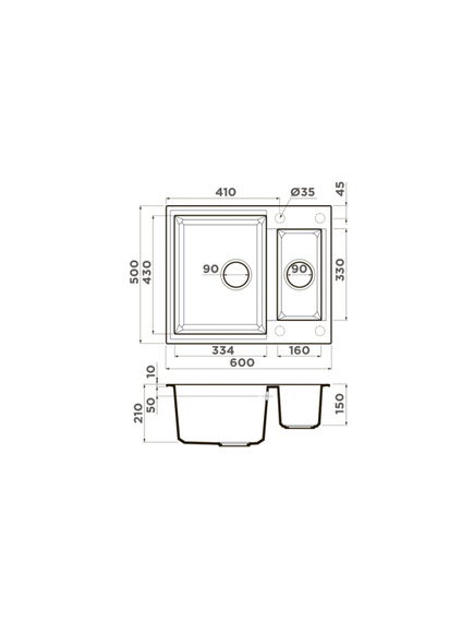 Купить Кухонная мойка Omoikiri Sakaime-60-2-WH Tetogranit/белый (4993911) по цене 40688 руб., в Санкт-Петебруге в интернет магазине 100-Систем, а также дургие товары Omoikiri из раздела Двойные мойки и Кухонные мойки