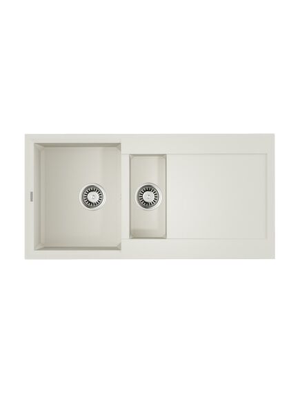 Купить Кухонная мойка Omoikiri Sakaime 100-2-WH Tetogranit/белый (4993895) по цене 42888 руб., в Санкт-Петебруге в интернет магазине 100-Систем, а также дургие товары Omoikiri из раздела Двойные мойки и Кухонные мойки