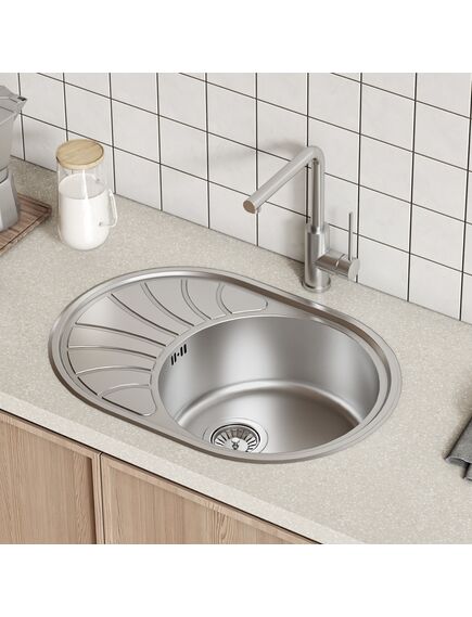 Купить Мойка с сифоном арт. S11UPS0i84, нерж. сталь, шелк, 650*460, Suno S, IDDIS, SUN65SDi77S (sun65sdi77s) по цене 9090 руб., в Санкт-Петебруге в интернет магазине 100-Систем, а также дургие товары IDDIS из раздела Врезные мойки и Кухонные мойки