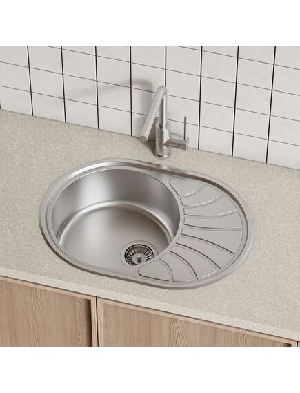 Купить Мойка с сифоном арт. S11UPS0i84, нерж. сталь, шелк, 650*460, Suno S, IDDIS, SUN65SDi77S (sun65sdi77s) по цене 9090 руб., в Санкт-Петебруге в интернет магазине 100-Систем, а также дургие товары IDDIS из раздела Врезные мойки и Кухонные мойки