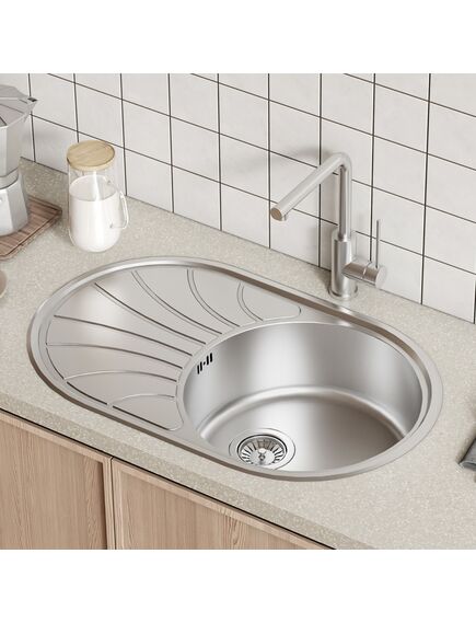 Купить Мойка с сифоном арт. S11UPS0i84, нерж. сталь, шелк, 770*480, Suno S, IDDIS, SUN77SDi77S (sun77sdi77s) по цене 10390 руб., в Санкт-Петебруге в интернет магазине 100-Систем, а также дургие товары IDDIS из раздела Врезные мойки и Кухонные мойки