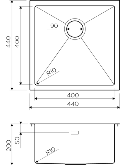 Купить Кухонная мойка Omoikiri Taki 44-U/IF GM Вороненая сталь 4973521 (4973521) по цене 48588 руб., в Санкт-Петебруге в интернет магазине 100-Систем, а также дургие товары Omoikiri из раздела Интегрированные мойки и Кухонные мойки