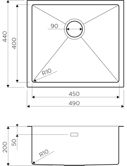 Купить Кухонная мойка Omoikiri Taki 49-U/IF-LG (4973523) по цене 49488 руб., в Санкт-Петебруге в интернет магазине 100-Систем, а также дургие товары Omoikiri из раздела Интегрированные мойки и Кухонные мойки