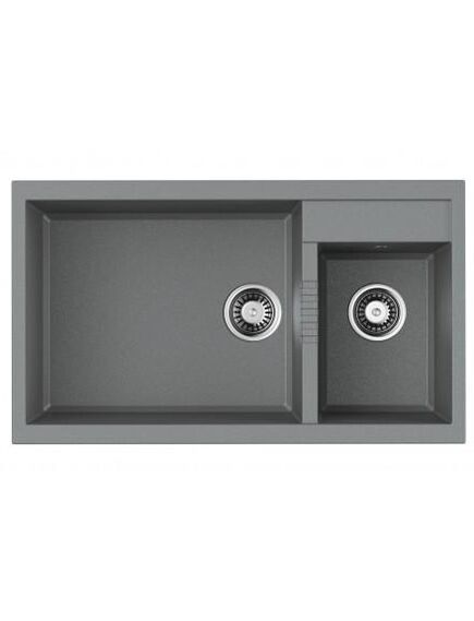 Купить Кухонная мойка Omoikiri Tedori 86-2-LB-GR Tetogranit/leningrad grey (4993573) по цене 53188 руб., в Санкт-Петебруге в интернет магазине 100-Систем, а также дургие товары Omoikiri из раздела Двойные мойки и Кухонные мойки