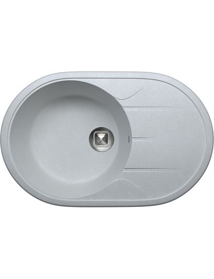 Купить Кухонная каменная мойка TOLERO Classic R-116 серая металлик (472977) по цене 9100 руб., в Санкт-Петебруге в интернет магазине 100-Систем, а также дургие товары TOLERO из раздела Накладные мойки и Кухонные мойки