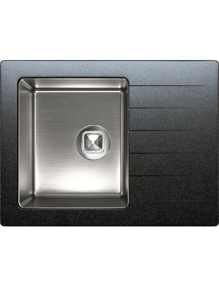 Купить Кухонная мойка комбинированная TOLERO Twist TTS-660 черная (474063) по цене 17500 руб., в Санкт-Петебруге в интернет магазине 100-Систем, а также дургие товары TOLERO из раздела Накладные мойки и Кухонные мойки
