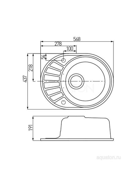 Купить Мойка для кухни из литого мрамора AQUATON Чезана круглая с крылом терракотовая 1A711232CS270 (1a711232cs270) по цене 7406 руб., в Санкт-Петебруге в интернет магазине 100-Систем, а также дургие товары AQUATON из раздела Накладные мойки и Кухонные мойки