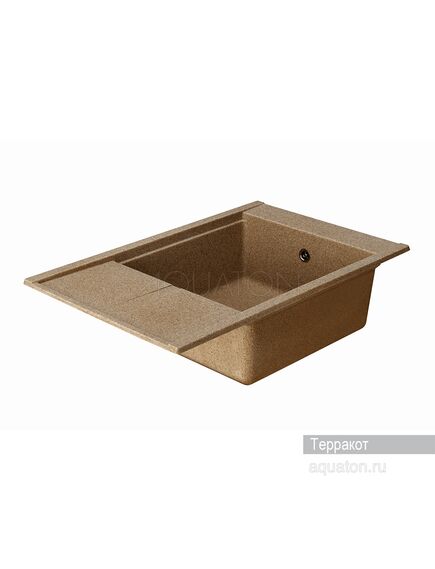 Купить Мойка для кухни из литого мрамора AQUATON Делия 78 прямоугольная с крылом терракотовая 1A715132DE270 (1a715132de270) по цене 11526 руб., в Санкт-Петебруге в интернет магазине 100-Систем, а также дургие товары AQUATON из раздела Накладные мойки и Кухонные мойки