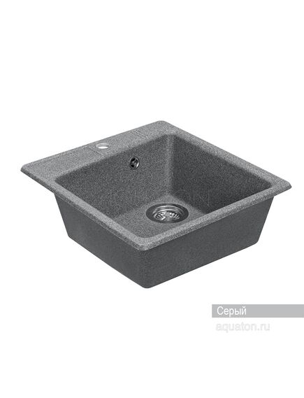 Купить Мойка для кухни из литого мрамора AQUATON Парма квадратная серая 1A713032PM230 (1a713032pm230) по цене 9156.7 руб., в Санкт-Петебруге в интернет магазине 100-Систем, а также дургие товары AQUATON из раздела Накладные мойки и Кухонные мойки