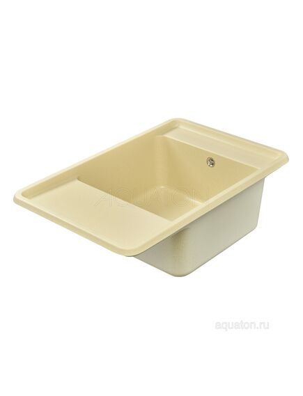 Купить Мойка для кухни из литого мрамора AQUATON Беллис 78 шампань 1A725032BS290 (1a725032bs290) по цене 14204 руб., в Санкт-Петебруге в интернет магазине 100-Систем, а также дургие товары AQUATON из раздела Накладные мойки и Кухонные мойки