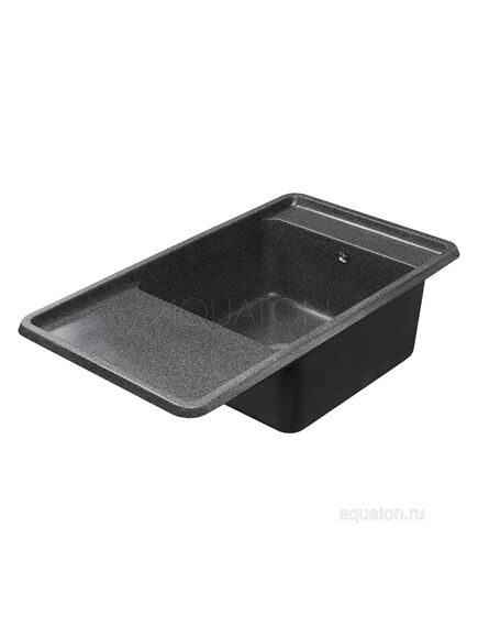 Купить Мойка для кухни из литого мрамора AQUATON Беллис 87 графит 1A724832BS210 (1a724832bs210) по цене 14719 руб., в Санкт-Петебруге в интернет магазине 100-Систем, а также дургие товары AQUATON из раздела Накладные мойки и Кухонные мойки