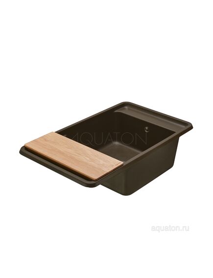 Купить Мойка для кухни из литого мрамора AQUATON Беллис 87 кофе 1A724832BS280 (1a724832bs280) по цене 14719 руб., в Санкт-Петебруге в интернет магазине 100-Систем, а также дургие товары AQUATON из раздела Накладные мойки и Кухонные мойки
