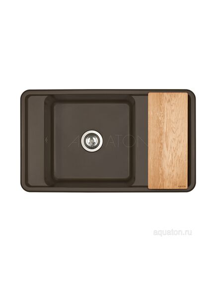 Купить Мойка для кухни из литого мрамора AQUATON Беллис 87 кофе 1A724832BS280 (1a724832bs280) по цене 14719 руб., в Санкт-Петебруге в интернет магазине 100-Систем, а также дургие товары AQUATON из раздела Накладные мойки и Кухонные мойки