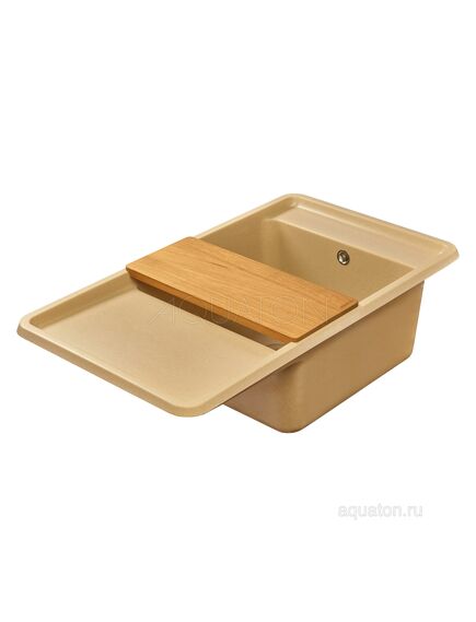 Купить Мойка для кухни из литого мрамора AQUATON Беллис 87 латте 1A724832BS260 (1a724832bs260) по цене 14718.7 руб., в Санкт-Петебруге в интернет магазине 100-Систем, а также дургие товары AQUATON из раздела Накладные мойки и Кухонные мойки